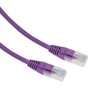 Excel Category 5e Patch Lead UUTP Unshielded LS0H Blade Booted - Violet