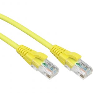 Excel Category 5e Patch Lead UUTP Unshielded LS0H Blade Booted - Yellow