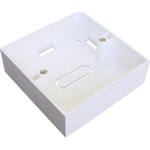 Excel Back Boxes complement any industry-standard single/double gang faceplate. The back boxes are constructed of ABS and include breakaway cable entries to accommodate different situations. Choice of depths Single gang/double gang options Excellent impact resistance RoHS Compliant ABS material can be recycled