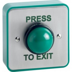 IP66 Weatherproof surface green dome exit button